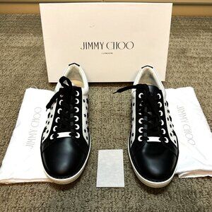 Jimmy Choo - Leather Sneakers - Excellent Condition - Size 44